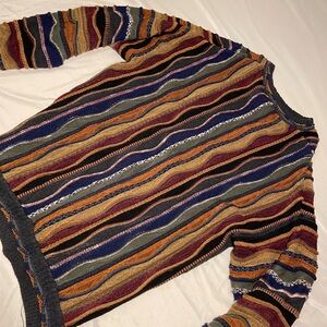 Vintage Lorenzo Italy Coogi Sweater Multi color Type 3D Knit Sweater XL